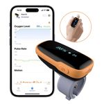 WearO2 Pulse Oximeter Rechargeable Blood Oxygen Monitor with Vibration Alarm UK