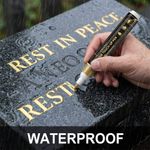 Golden Tombstone Marker Pen - Revives Worn Inscriptions on Gravestones And Grani