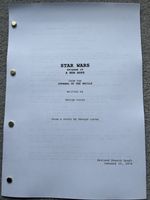 Star Wars IV A New Hope Film Script / Screenplay. Carrie Fisher, Mark Hamill.