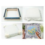 Gripper Strip Frame Cover For Safe Rug Hooking Use Flannel