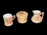Three  Royal Worcester Blush Ivory Miniature Pieces - c1910+