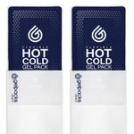 Reusable Gel Ice Pack for Injuries - Hot Cold Pack - Medium (14 x 27cm) - 2 Pack