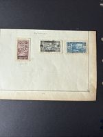 LEBANON LIBA FRENCH  MANDATES  REPUBLIC  OVERPRINTED 1927 USED ON ALBUM PAGE