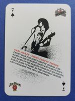CARL BARAT - Dirty Pretty Things - Single Playing Card Jim Beam Music 2006