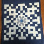 Vintage Cotton Kasuri Fabric Textile W72 Reclaimed Yard Lot Authentic