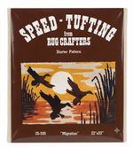 Vintage Rug Crafters Speed Tufting Starter Pattern 35-595 Migration Ducks Flying