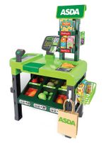 Pretend Play Supermarket Checkout with Cash Register, Beeping Scanner & Card
