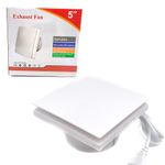 5" Exhaust Fan Quiet Powerful Ventilation Fan Ceiling Wall-Mount Bathroom Office