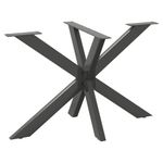 Dining Table Legs Spider Shape Desk Legs Furniture Legs 2 pcs Steel vidaXL