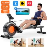 16 Levels Magnetic Rowing Machine Rower LCD for Home Gym Fitness Cardio Workout