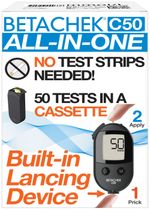 BETACHEK Blood Glucose Monitor Diabetes Testing Kit Sugar Meter with 50 Tests