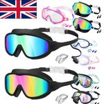 Diving Eyewear Anti Fog Swimming Goggles Adults Kid Waterproof Frame Swim UK