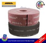 Mirka Mirlon Abrasive Scotch Rolls Grey Ultra Fine & Red Very Fine - 2 ROLLS 10M