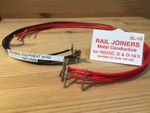 10 Heavy Duty 16/0.2mm pre wired OO gauge fishplates DCC/DC rail joiners