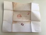 United States New York 1846 to Walton Delaware   letter cover 63044