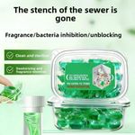 Bio-Enzyme Drain Deodorizer Capsules, Drain Odor Eliminator Pods