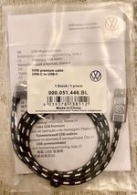 VW GOLF POLO PASSAT T-ROC TIGUAN ARTEON GENUINE USB-C iPHONE CABLE 000051446BL