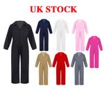 UK Kids Girls Jumpsuit Overall Mechanic Boiler Suit Coverall Workwear Costume