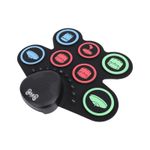›Electronic Drum Set With Dual Speaker Roll-Up Drum Pad 7 Pads Silicone Practice