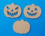 Halloween Wooden MDF Craft Shapes Pumpkin Decoration Spooky Large Big Small