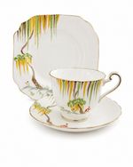 Vintage Art Deco Radfords Crown China Trio-Hand Painted English Tea Set – c1930s