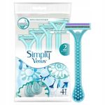 Gillette Simply Venus 4 x Ladies Disposable Shaving Razors With A Touch Of Aloe