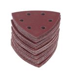 50PCS 90mm 6-H Triangle Sanding Discs 40 60 80 120 240 Grit Mouse Sander Sheet