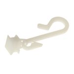 12 x REPLACEMENT BATHROOM SHOWER CURTAIN HOOKS & RUNNERS WHITE GLIDERS RAIL 