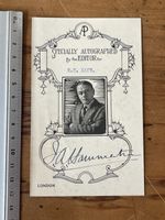 Signed J.L. Hammond Autograph Presentation Card Editor Portrait London Antique