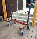 Heavy Duty Steel Platform Dolly Cart with 4 Castor/Caster Wheels Cart