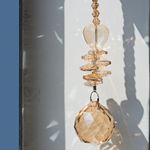 3 Pcs Crystal Sun Catchers Ceiling Hanging Decor Colorful Glass Beads