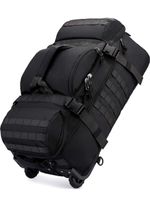 Versatile Multifunctional 80L Large-Capacity Tactical Wheeled Duffle Backpack