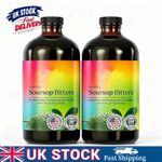 2PACK | Soursop Bitters Pure 16 Oz 100% Natural Detox Herb 2026 New