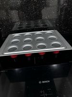 IKEA Drommar #12149 Muffin Pan Tin Nonstick 15 1/4”x 10 7/8”, 2”  Red very good