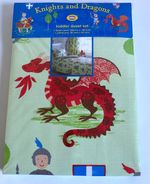 TODDLER BED DUVET SET KNIGHTS & DRAGONS 120cm x 150cm COVER & PILLOWCASE *NEW*