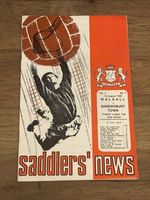 Walsall v Shrewsbury League Cup Programme 13th Aug 1968