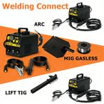 220V 3IN1 MIG WELDER INVERTER 350Amp MMA GASLESS TIG ARC/MIG WELDING MACHINE2025