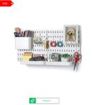 Pegboard Combination Kit Wall Organizer with Accessories 22x11 white