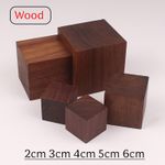 Walnut Block Cubic Wood for handicrafts DIY 2cm 3cm 4cm 5cm 6cm