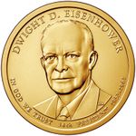 2015-D  DWIGHT D. EISENHOWER  PRESIDENTIAL DOLLAR COIN