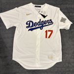 Nike Shohei Ohtani White Los Angeles Dodgers 2026 Gold Collection Stadium Jersey