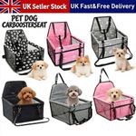 Folding Pet Dog Car Seat Safe Booster Cat Puppy Travel Carrier Bed Bag Basket UK