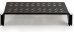 LINK Shelf for cabinet 19" 2 units deep 250 mm (universal) colour black