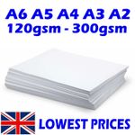 A6 A5 A4 A3 White Thick Paper Card Making Sheets Printer Crafts Cardstock Blanks