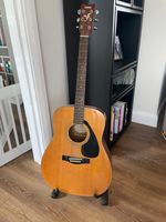 Yamaha FG411 Dreadnought Acoustic Guitar 6-String with Padded Bag Mid-90s