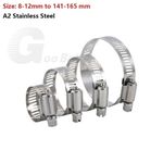 Hose Clips Worm Drive Hose Clamps A2 Stainless Steel Clip Size: 8-165mm Optional