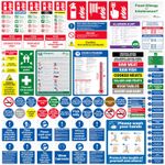 78 Pcs Complete Kitchen Safety Signs Set - Food Hygiene & Allergen Stickers 