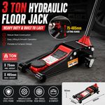 NEW 3 TON LOW PROFILE TROLLEY JACK WITH NON-SLIP RUBBER PAD