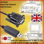 USB CAT Cable for Kenwood TS- 480 TS- 570 TS- 590 TS- 870 TS- 2000 TM-D2000 