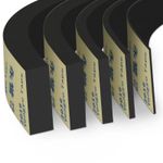 Rubber Self Adhesive Sponge Seal Strip Single Sided Adhesive EVA Black Foam